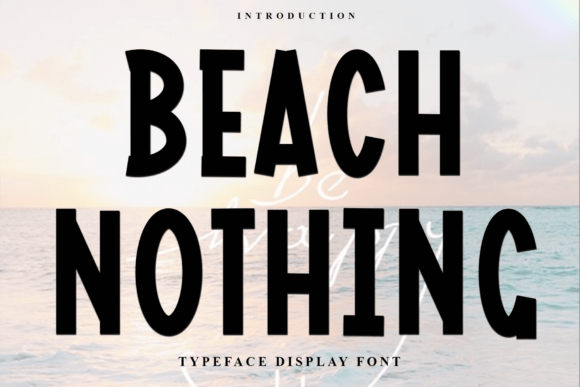 Beach Nothing Font: Soft Display Typography for Web Design