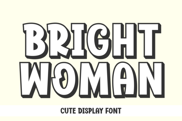 Bright Woman Font Review: Bold Display Type for Playful Brands