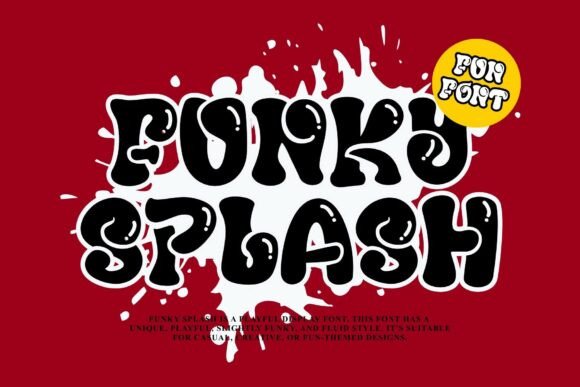 Funky Splash Font: Bold Display Type for Digital Campaigns