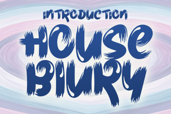 House Blury Font: Bold Brush Style for Makers