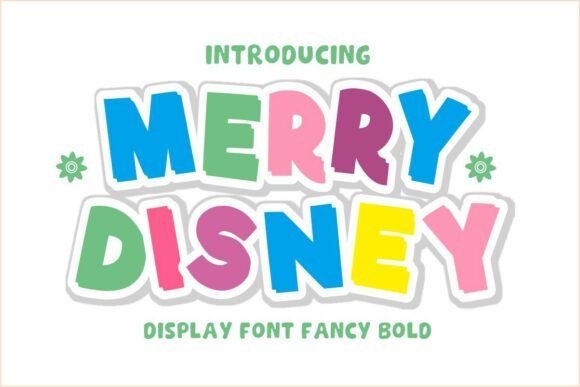 Merry Disney Font: Playful Display Typography for Web Design