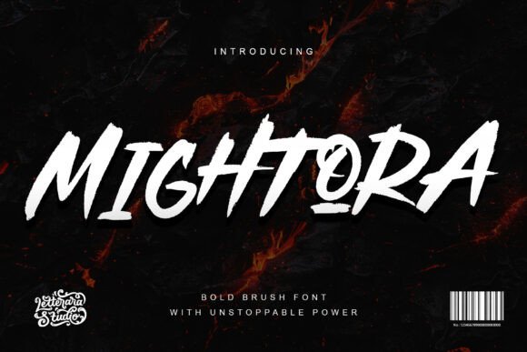 Mightora Font: Bold Display Type for Handmade Products