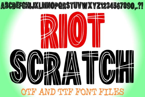 Riot Scratch Font: Bold Branding for Small Business