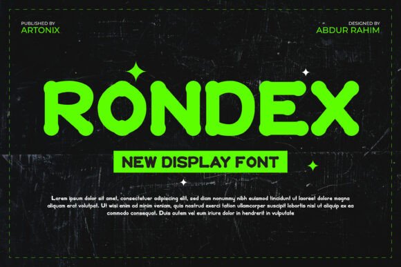 Rondex: A Playful Display Font That Elevates Small Business Branding