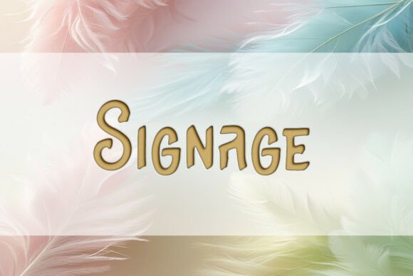 Signage Font Review for Web Design and UI