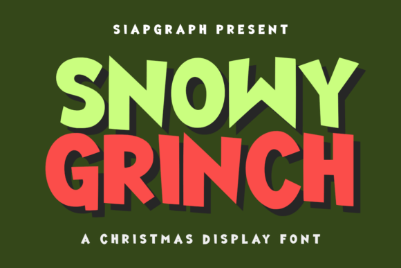 Snowy Grinch Font: A Vintage Display Typeface Review