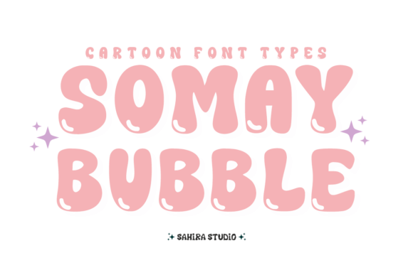 Somay Bubble: A Playful Display Font for Crafters and Product Designers