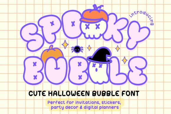 Spooky Bubble Font Review for Halloween Campaigns