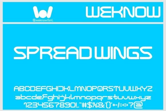 Spread Wings Font: A Futuristic Display Typeface for Modern Editorial Design