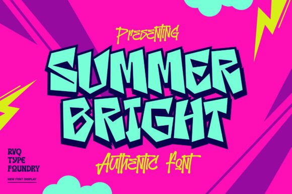 The Summer Bright Font: A Display Typeface for Branding