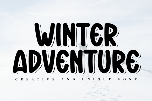Winter Adventure Font: Bold Branding for Small Business